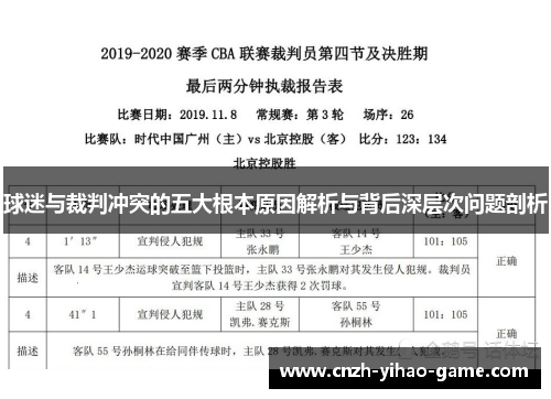 球迷与裁判冲突的五大根本原因解析与背后深层次问题剖析